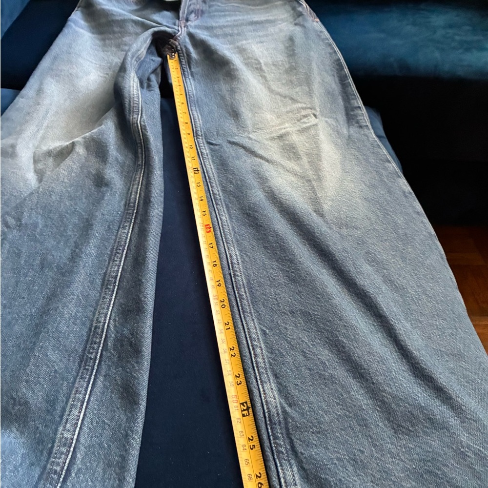 Frame jeans high rise wide leg size 23 button fly